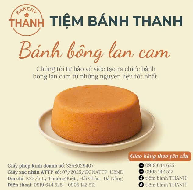 Orange sponge cake
