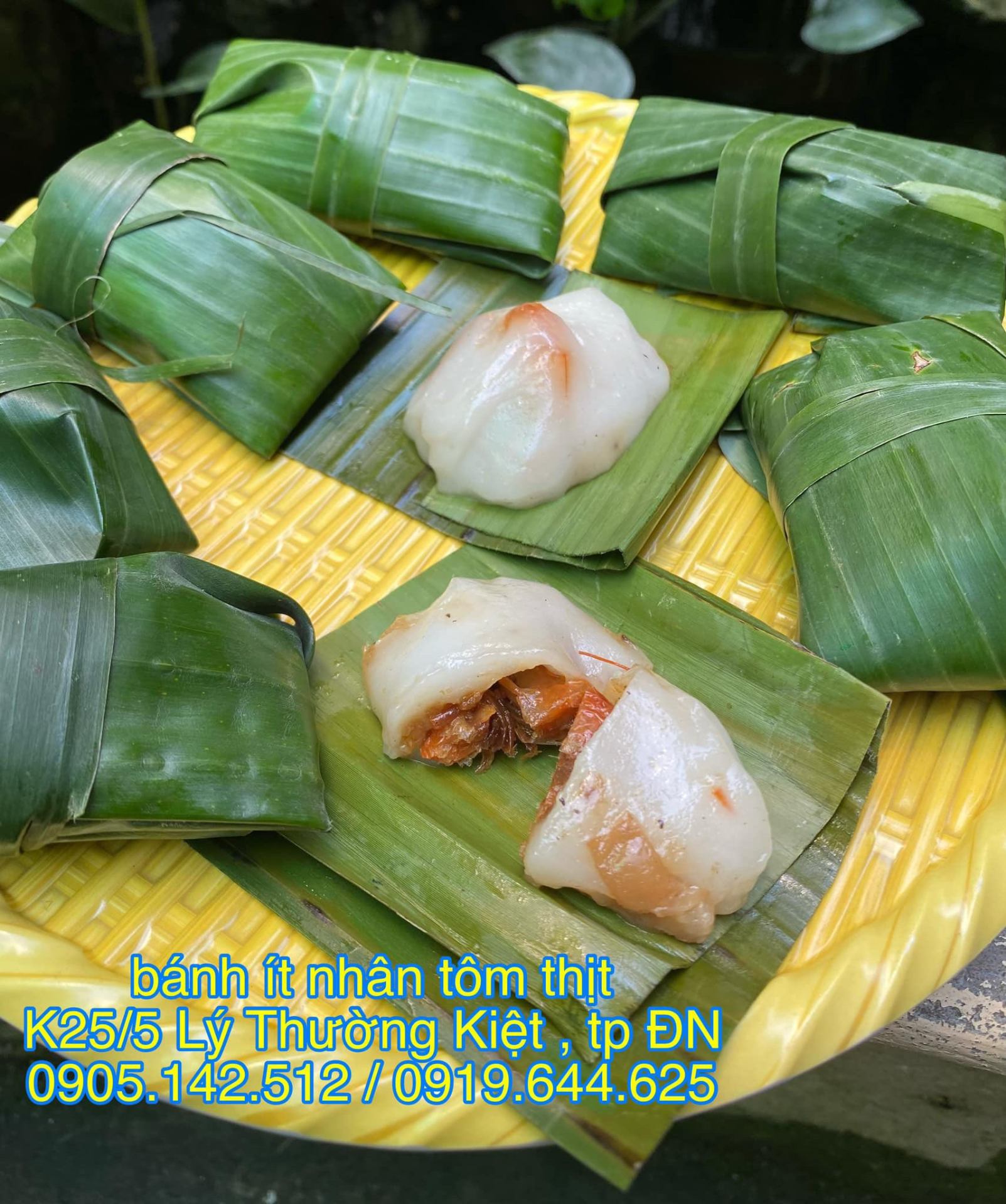 Bánh ít with shrimp & pork